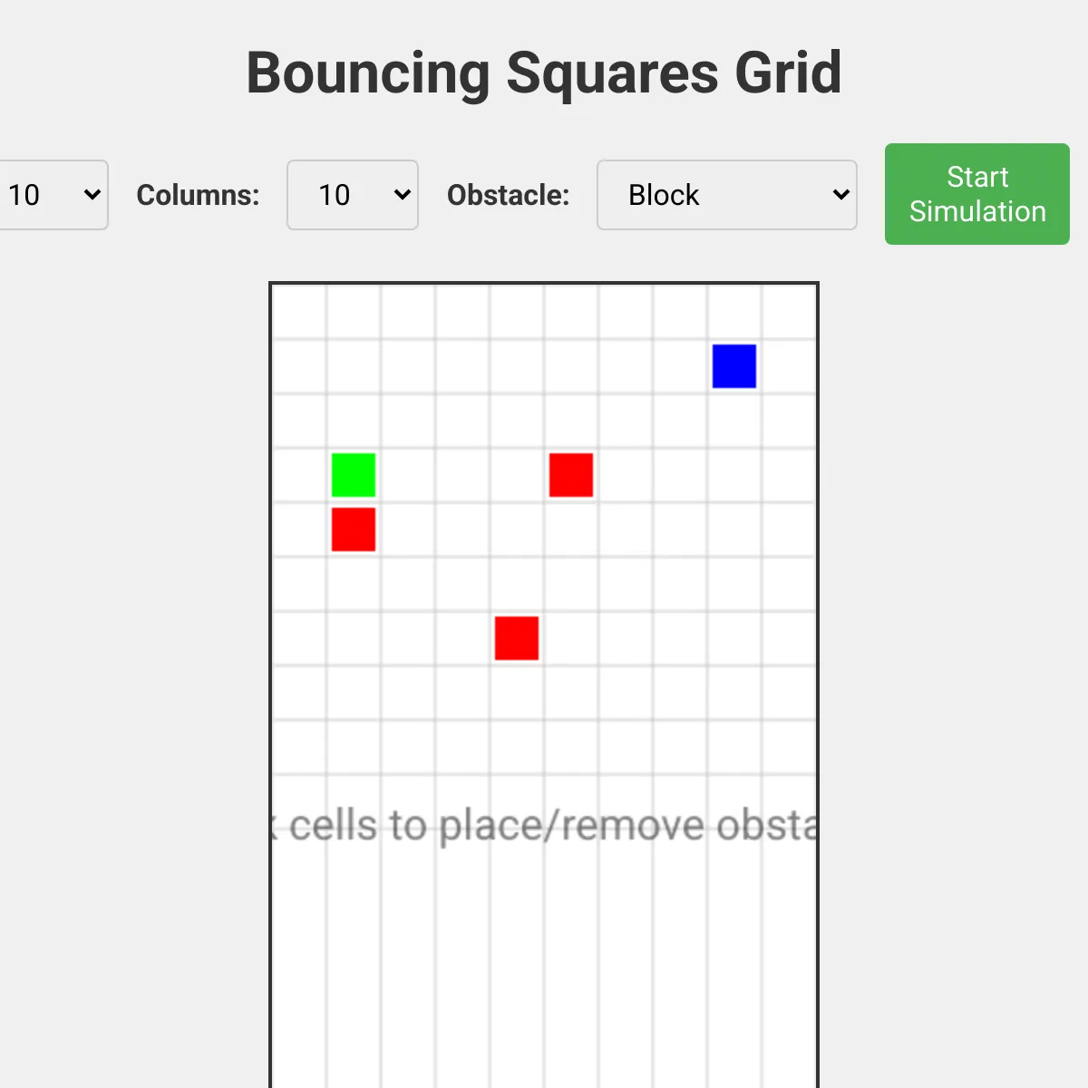 Bouncing Squares Race