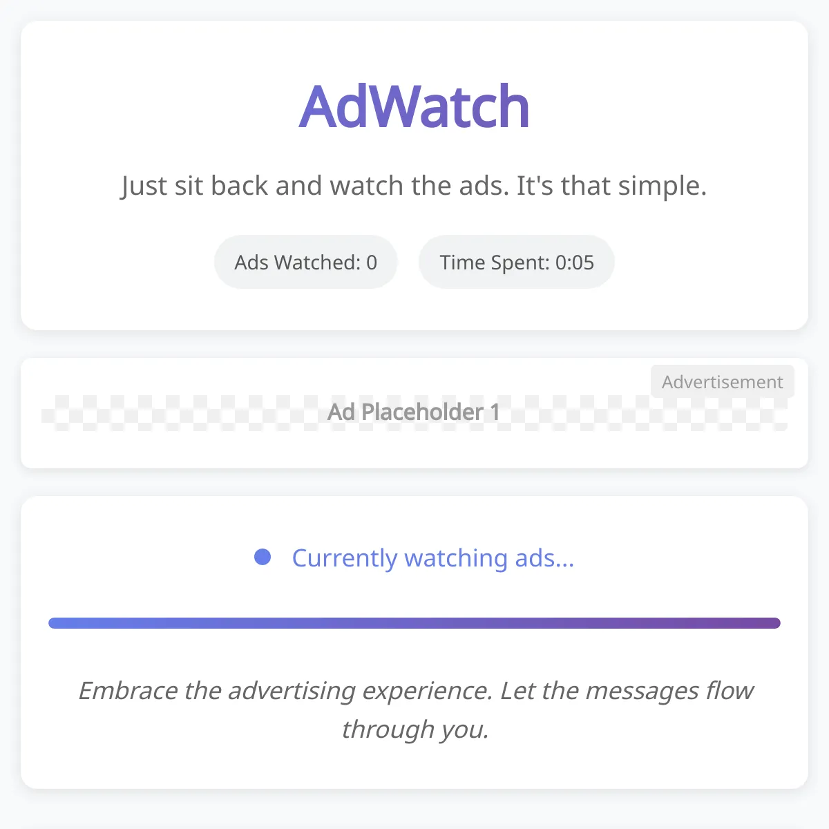 sit and watch ads to help me get money