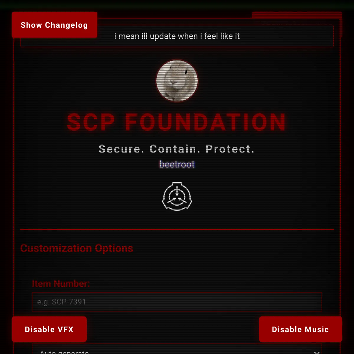 the project is loading