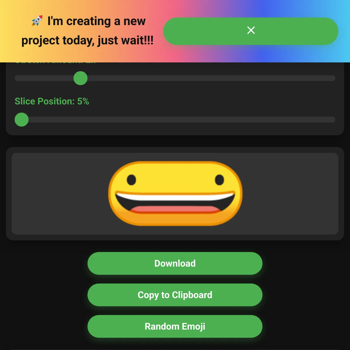 Emoji Stretcher Beta