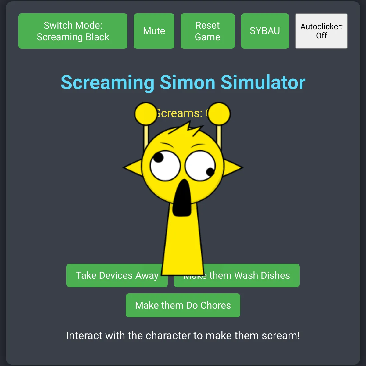 Screaming Simon Simulator
