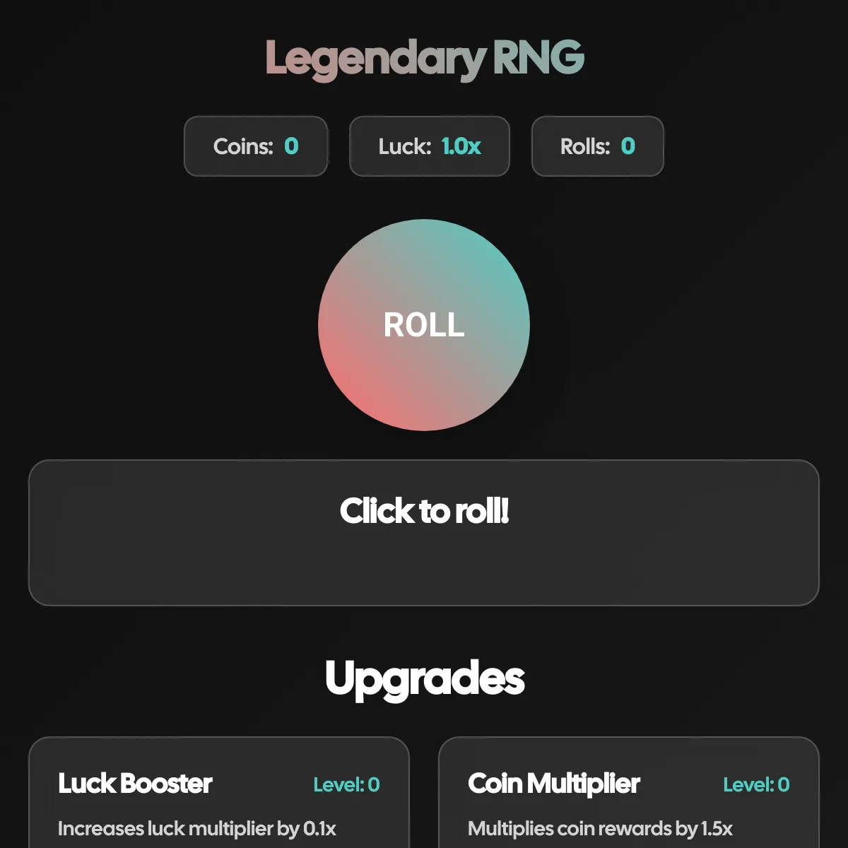Legendary RNG