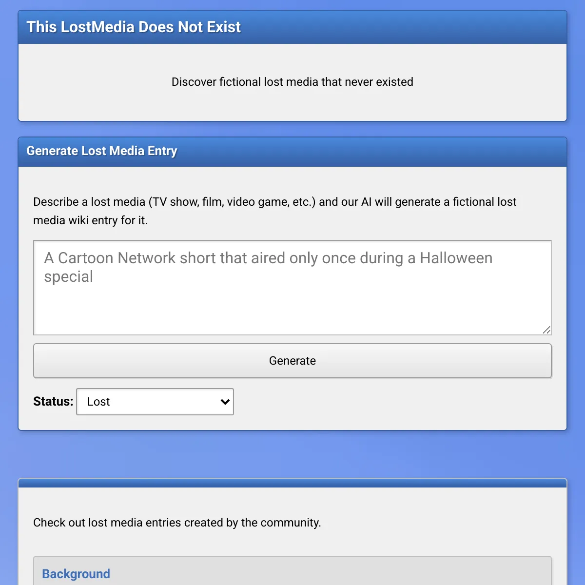 This LostMedia Does Not Exist (Freakette version)