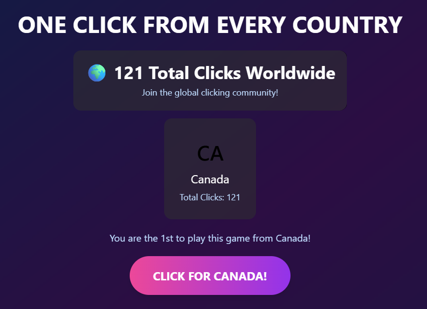 ONE CLICK FROM EVERY SINGLE COUNTRY