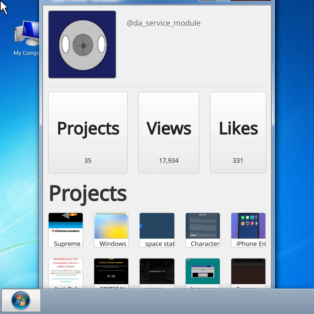 the project is loading