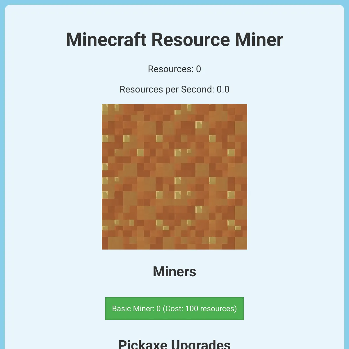 Minecraft clickler