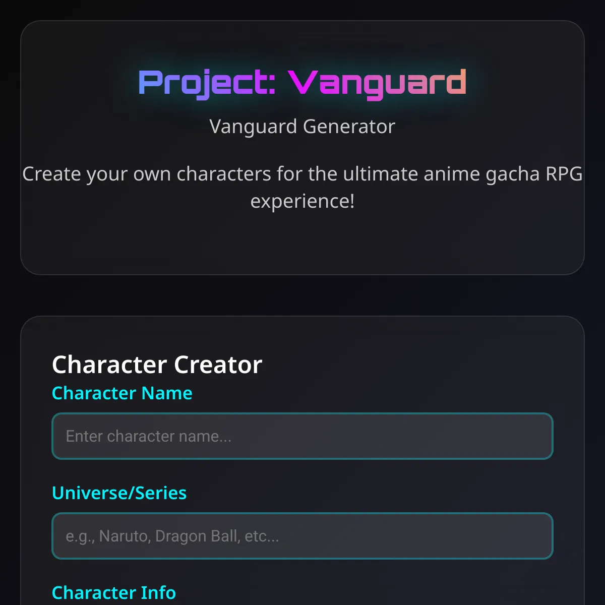 the project is loading