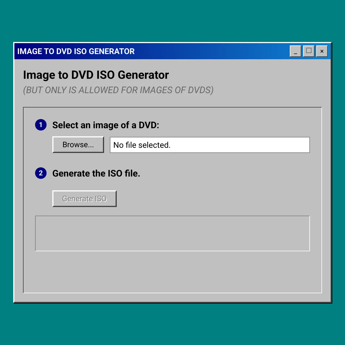 Image to DVD ISO Generator
