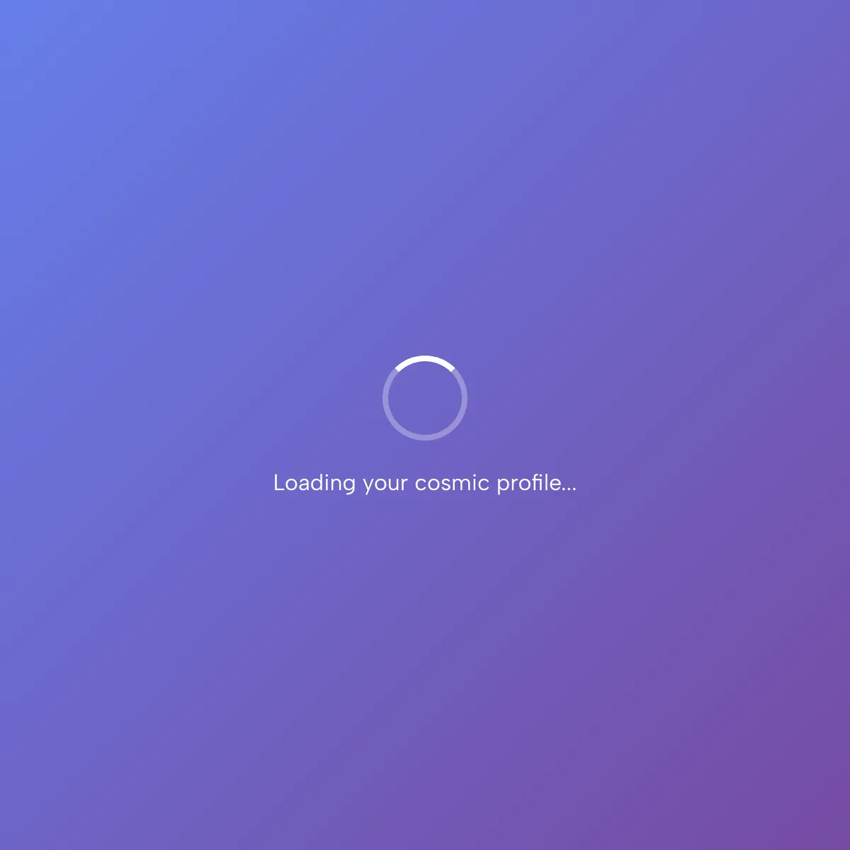 the project is loading