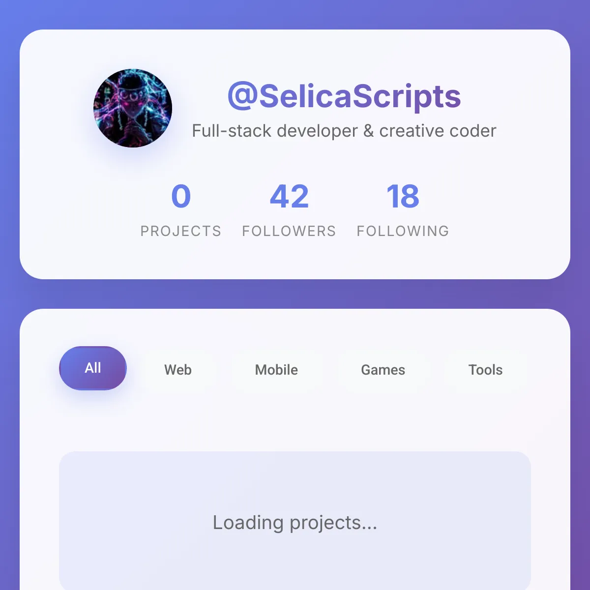 the project is loading