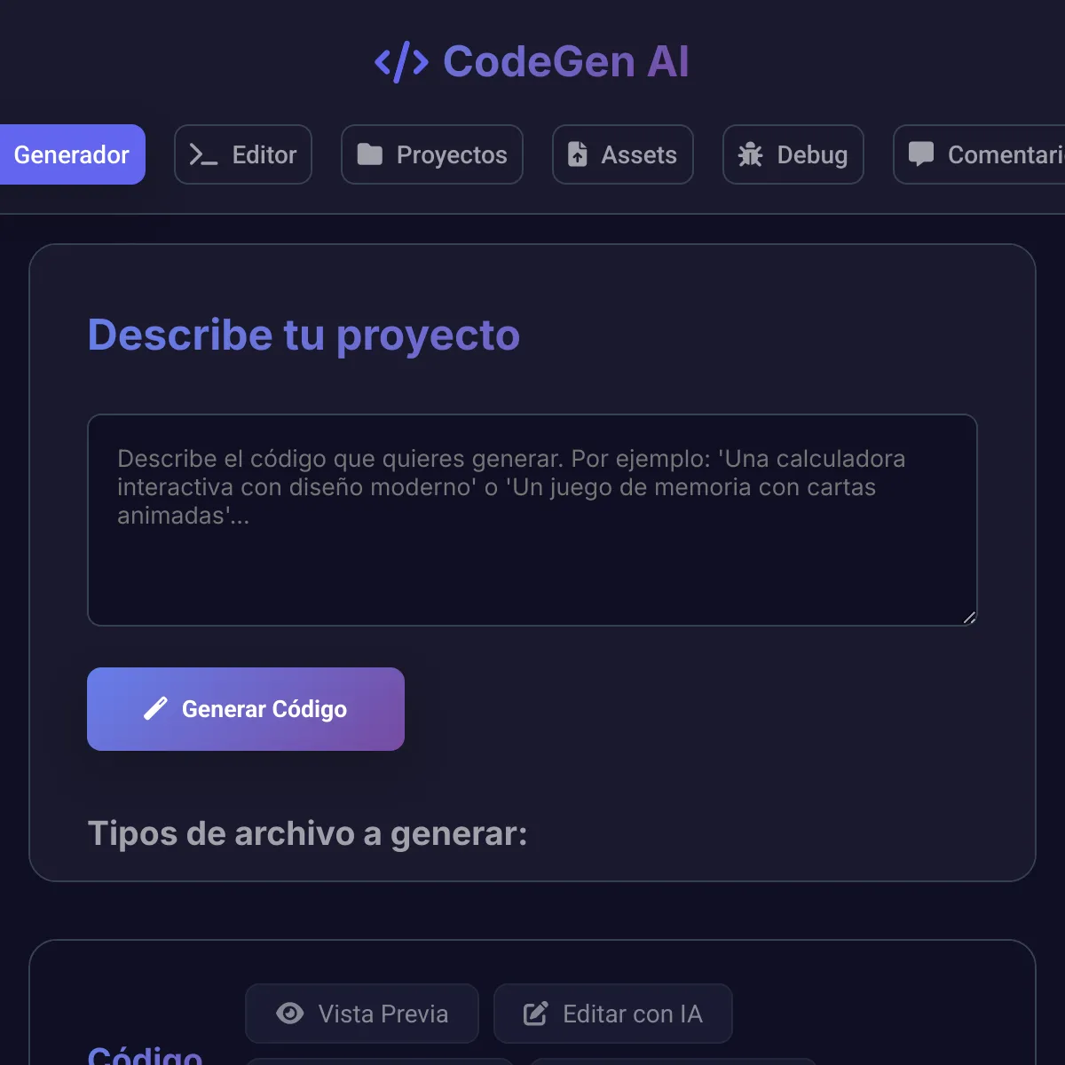 the project is loading