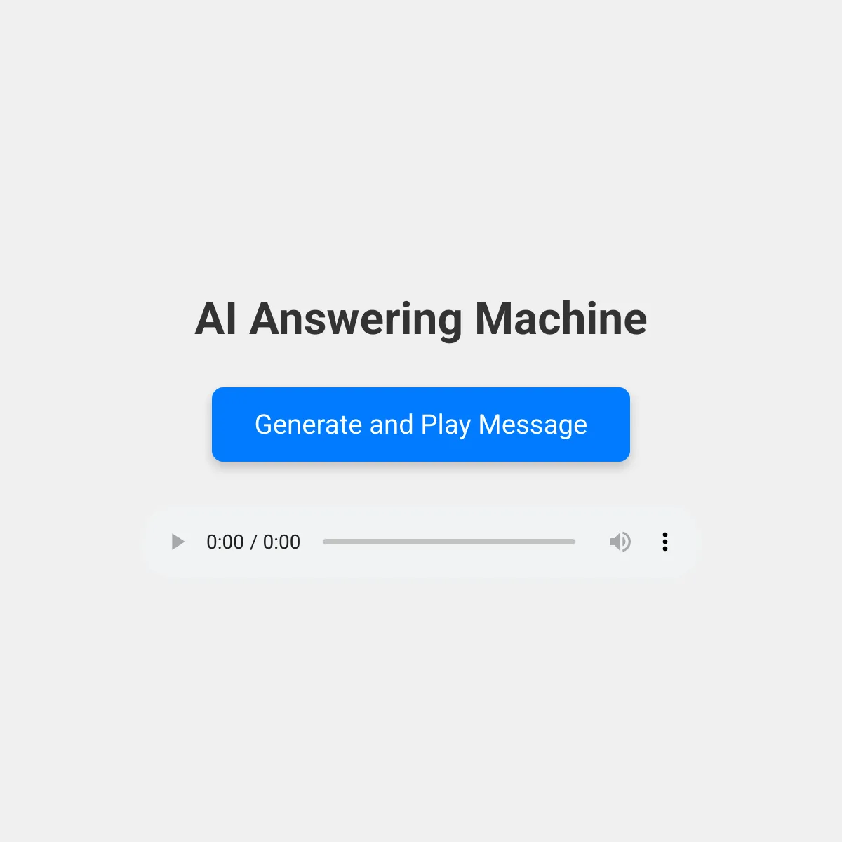AI Answering Machine