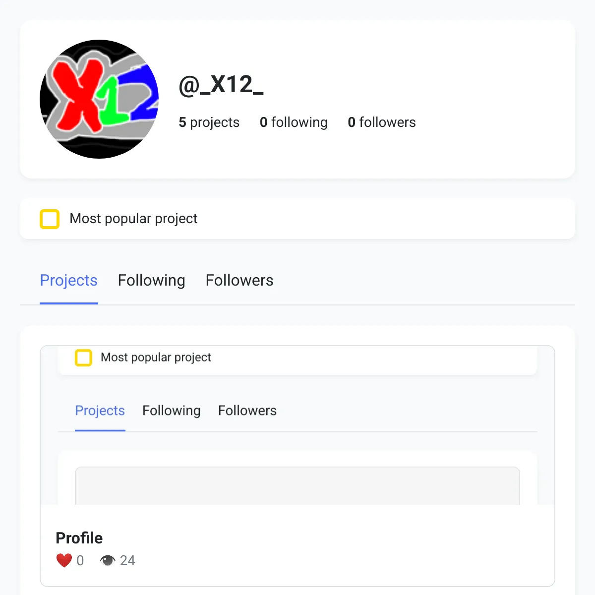the project is loading
