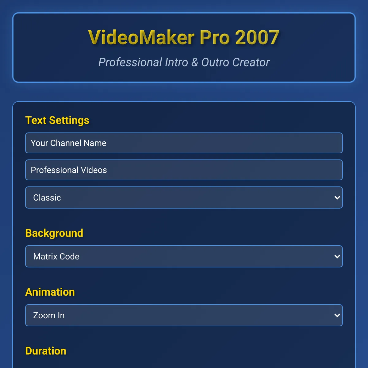 the project is loading