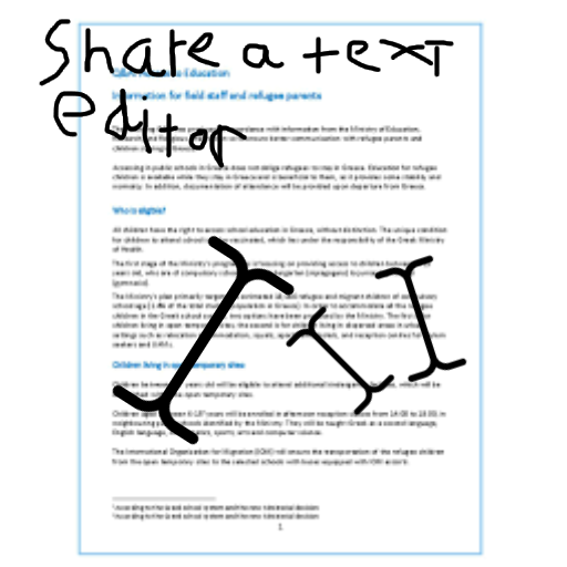 Share a Text Editor