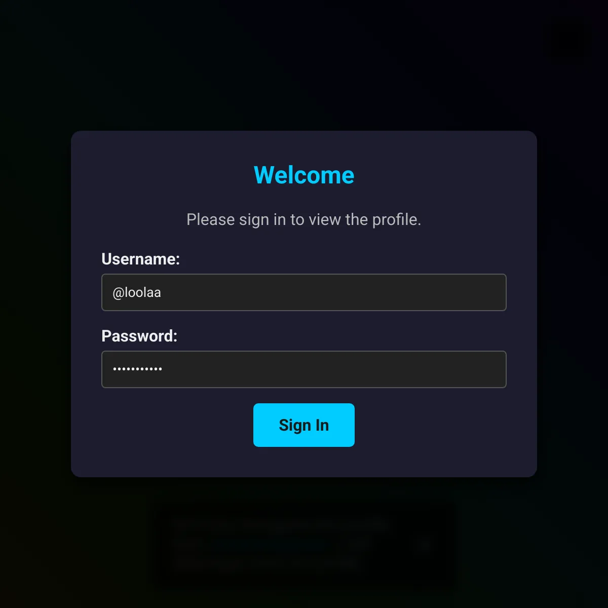 the project is loading