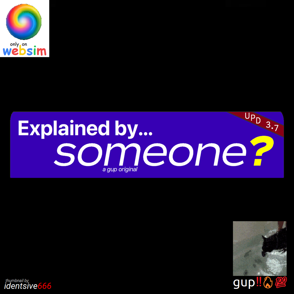 Explained by.. someone? (Update v3.7)