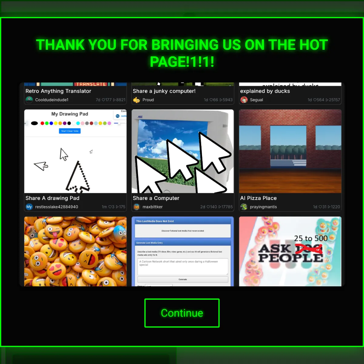 the project is loading