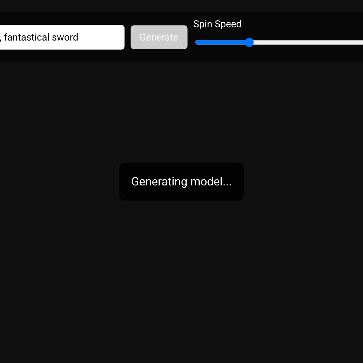 the project is loading