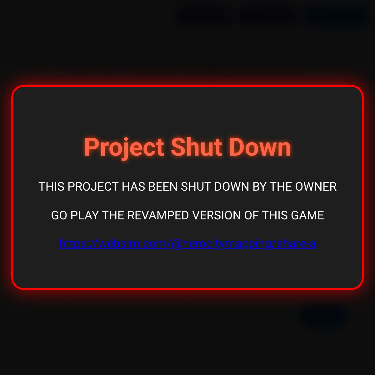 the project is loading