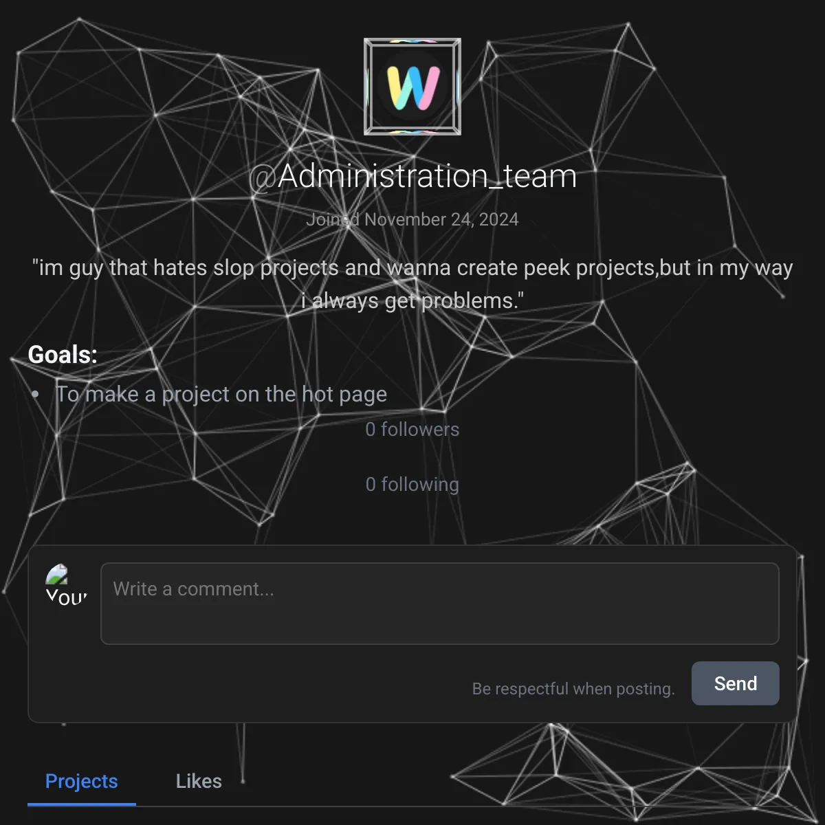 the project is loading