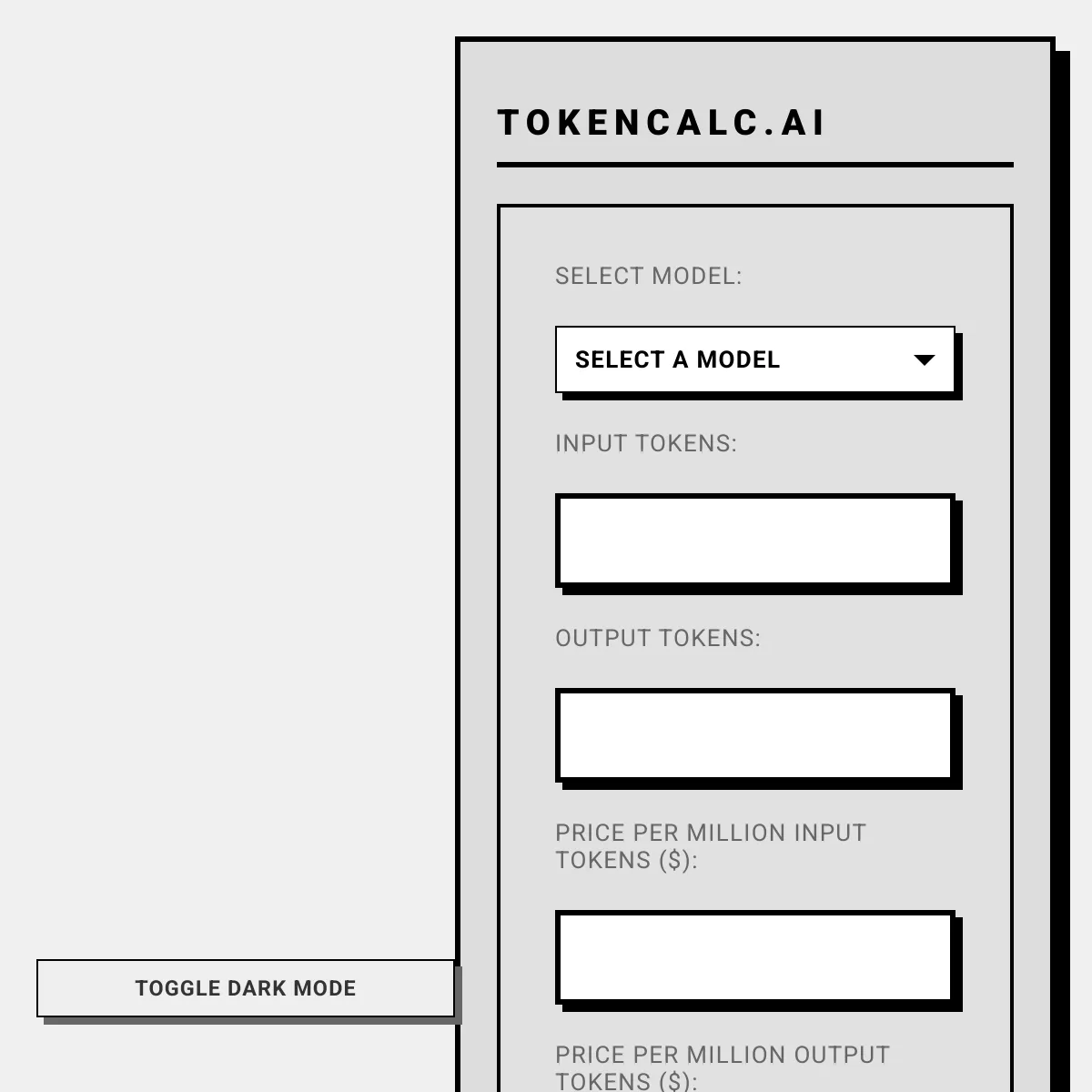 TokenCalc ai AI Token Cost Calculator