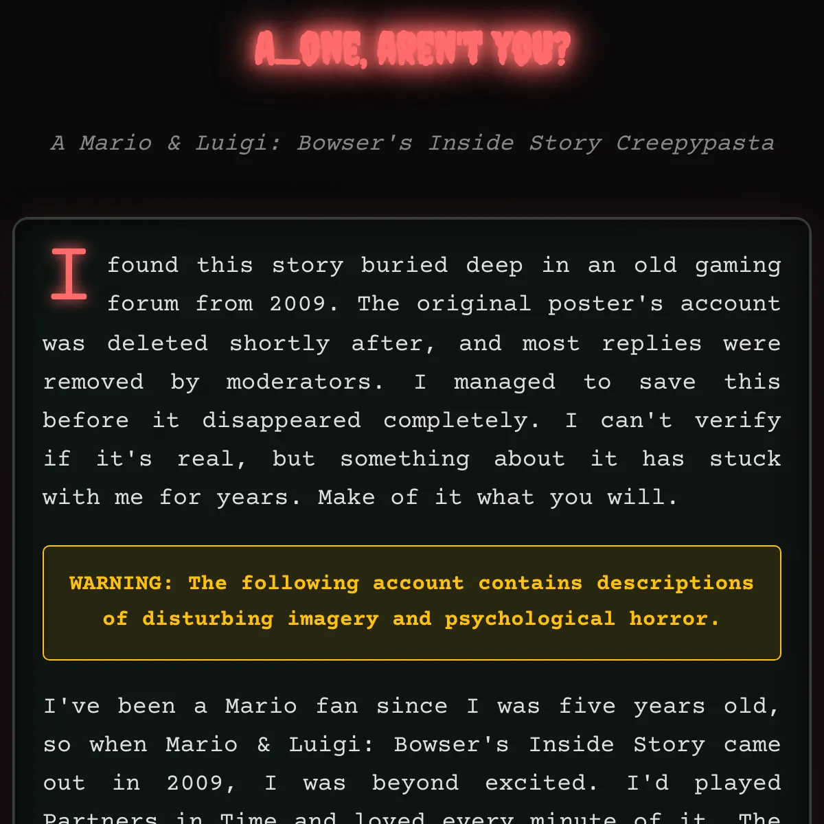 the project is loading