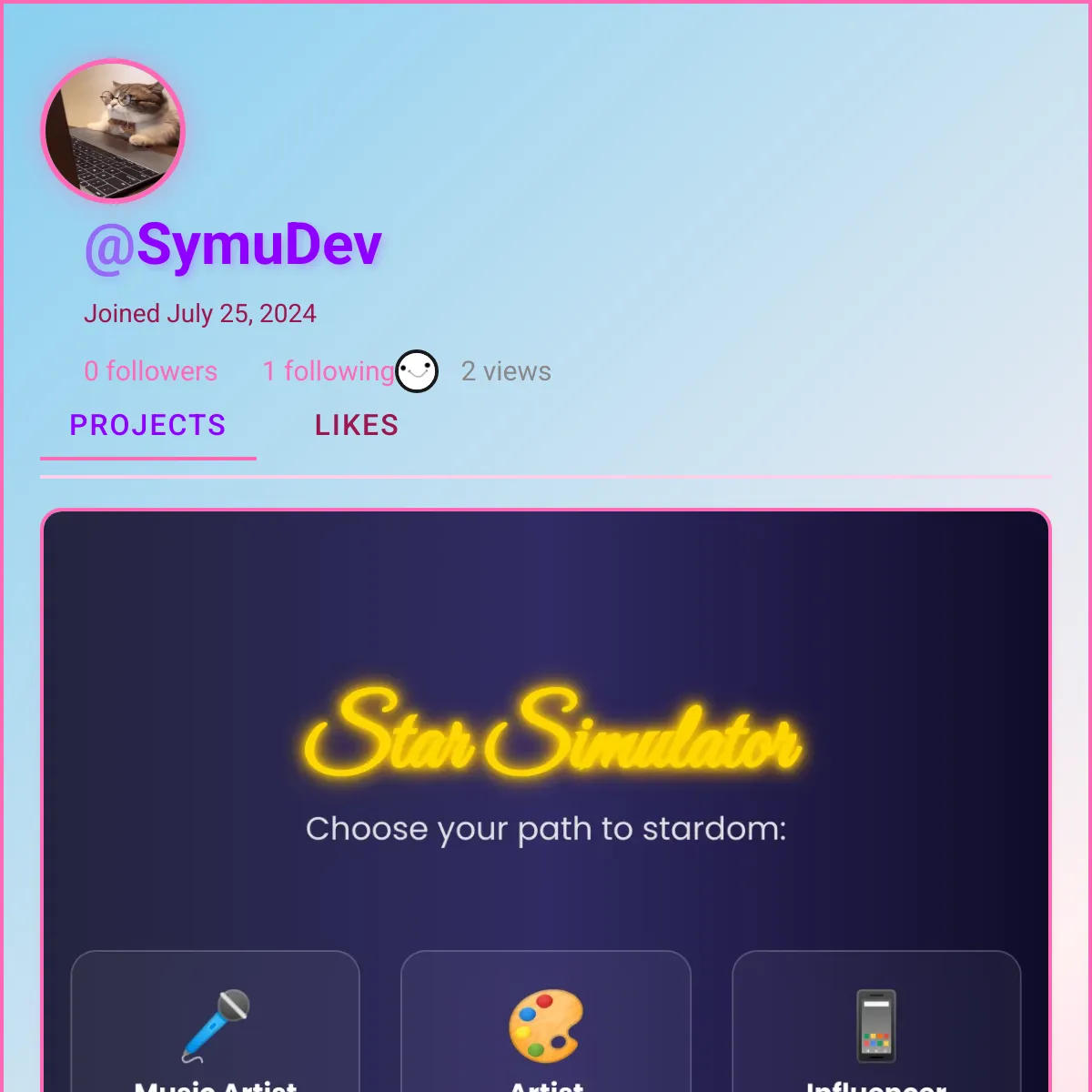 the project is loading