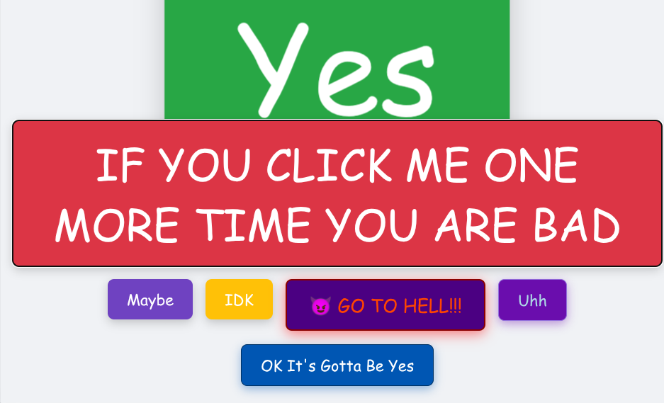 Yes No Buttons+