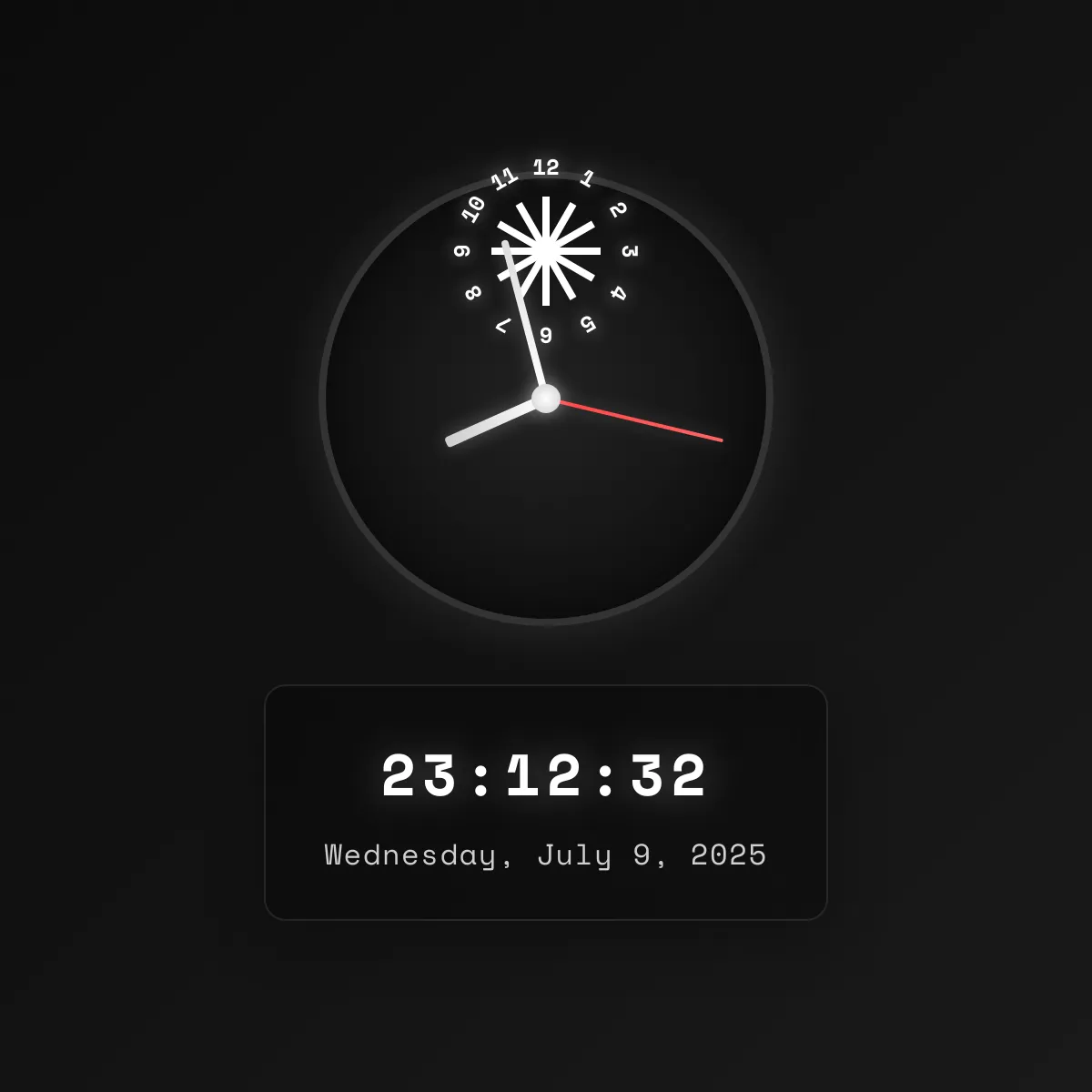 Analog Digital Clock
