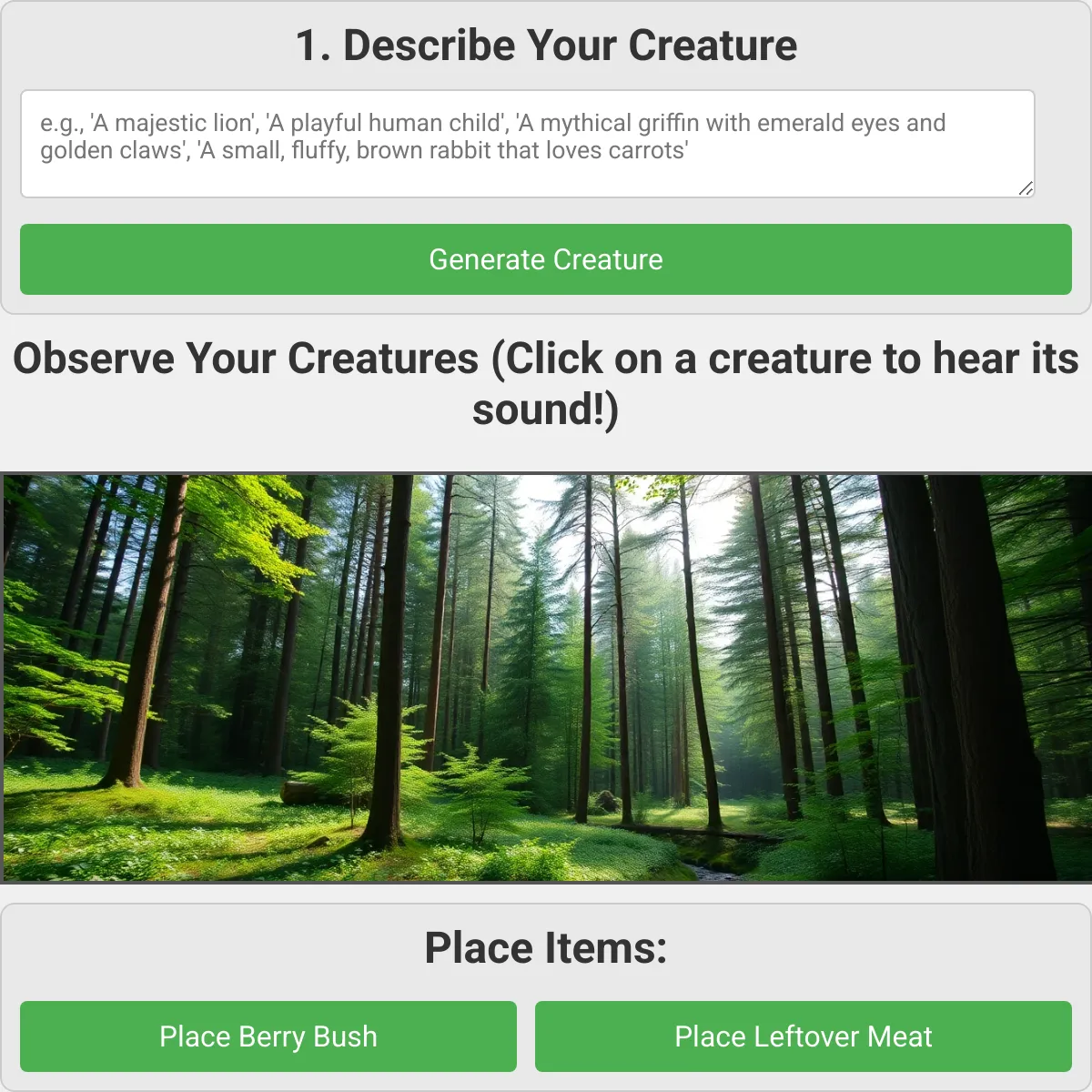 Wild Sim: Creature Creator