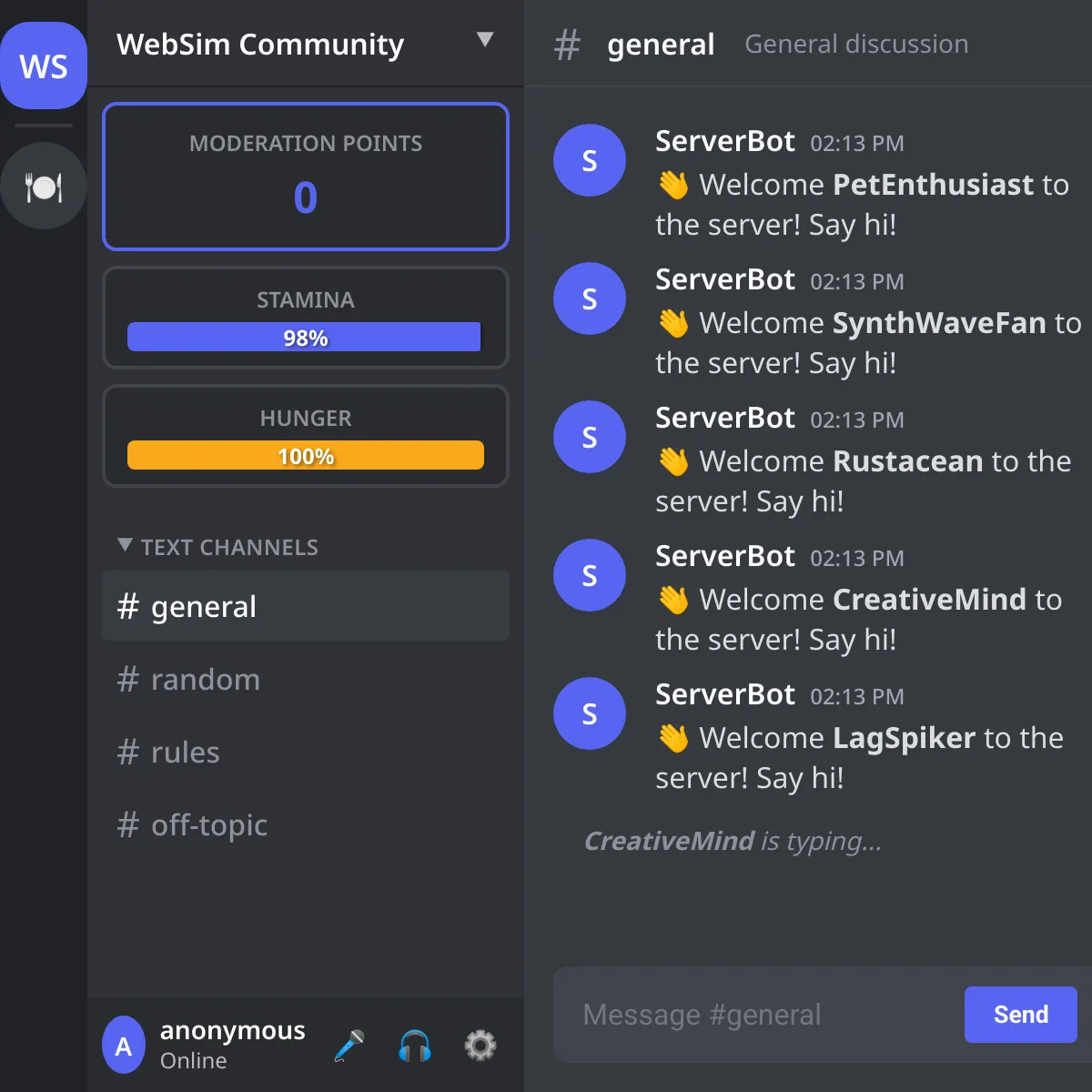 the project is loading