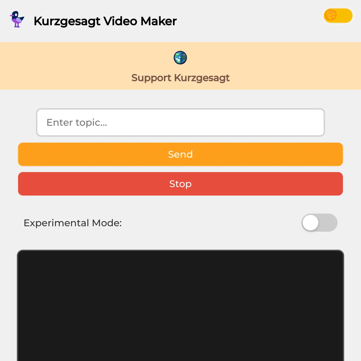 the project is loading