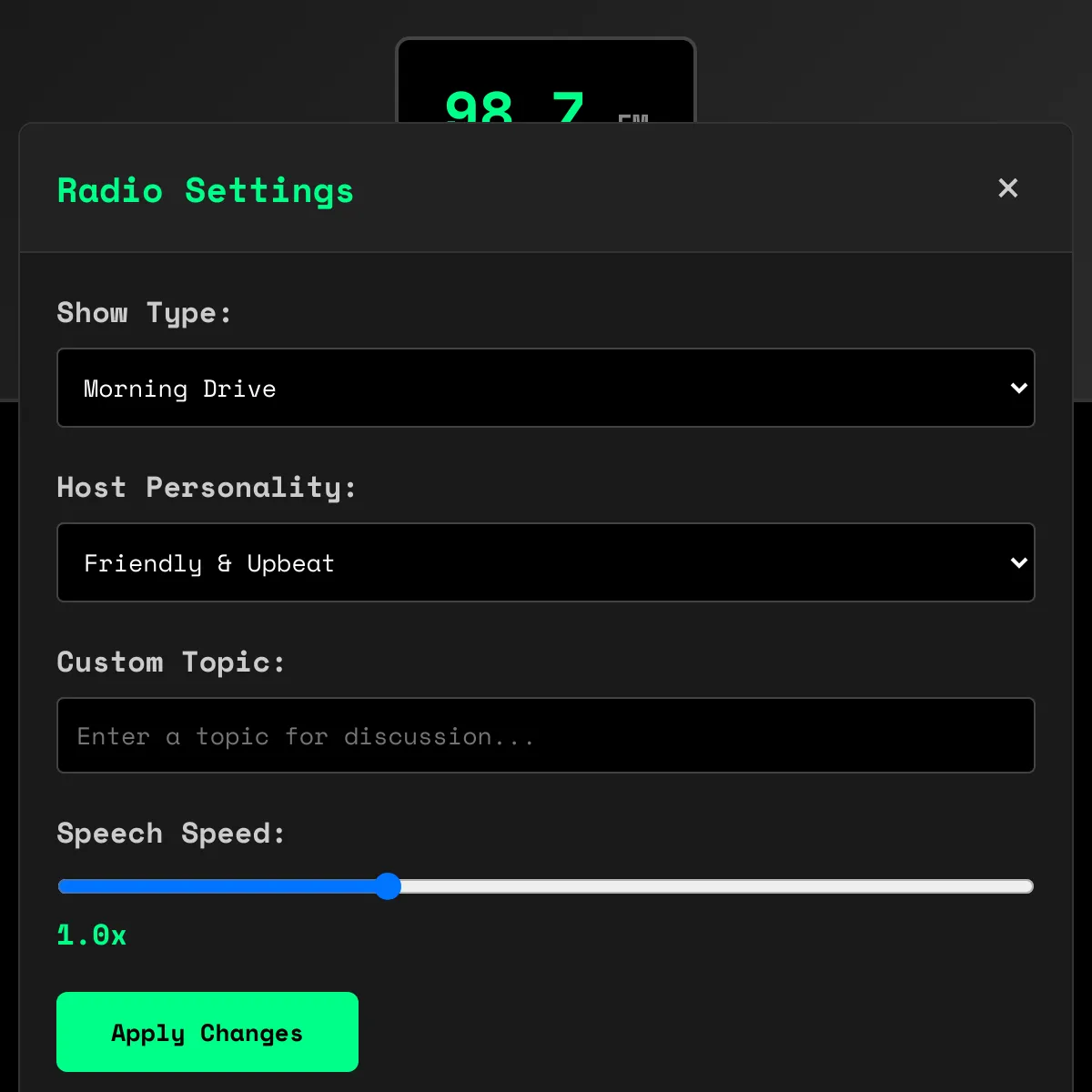 Talk Radio Generator