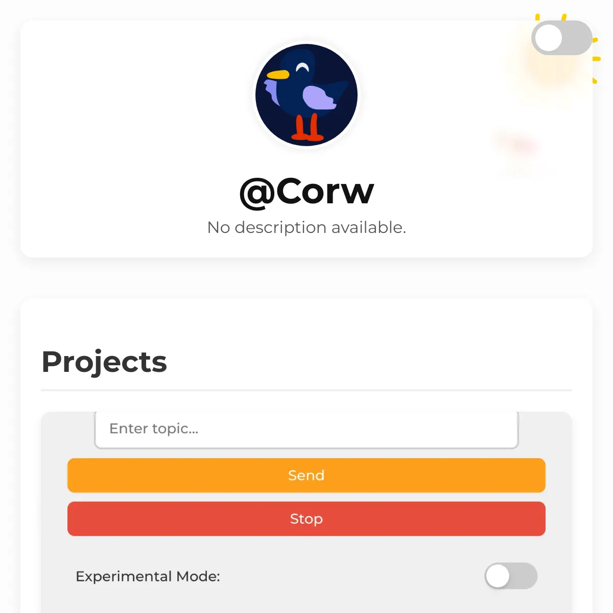 the project is loading