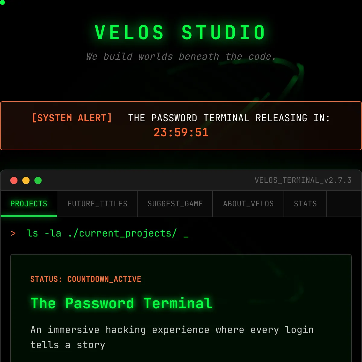 the project is loading