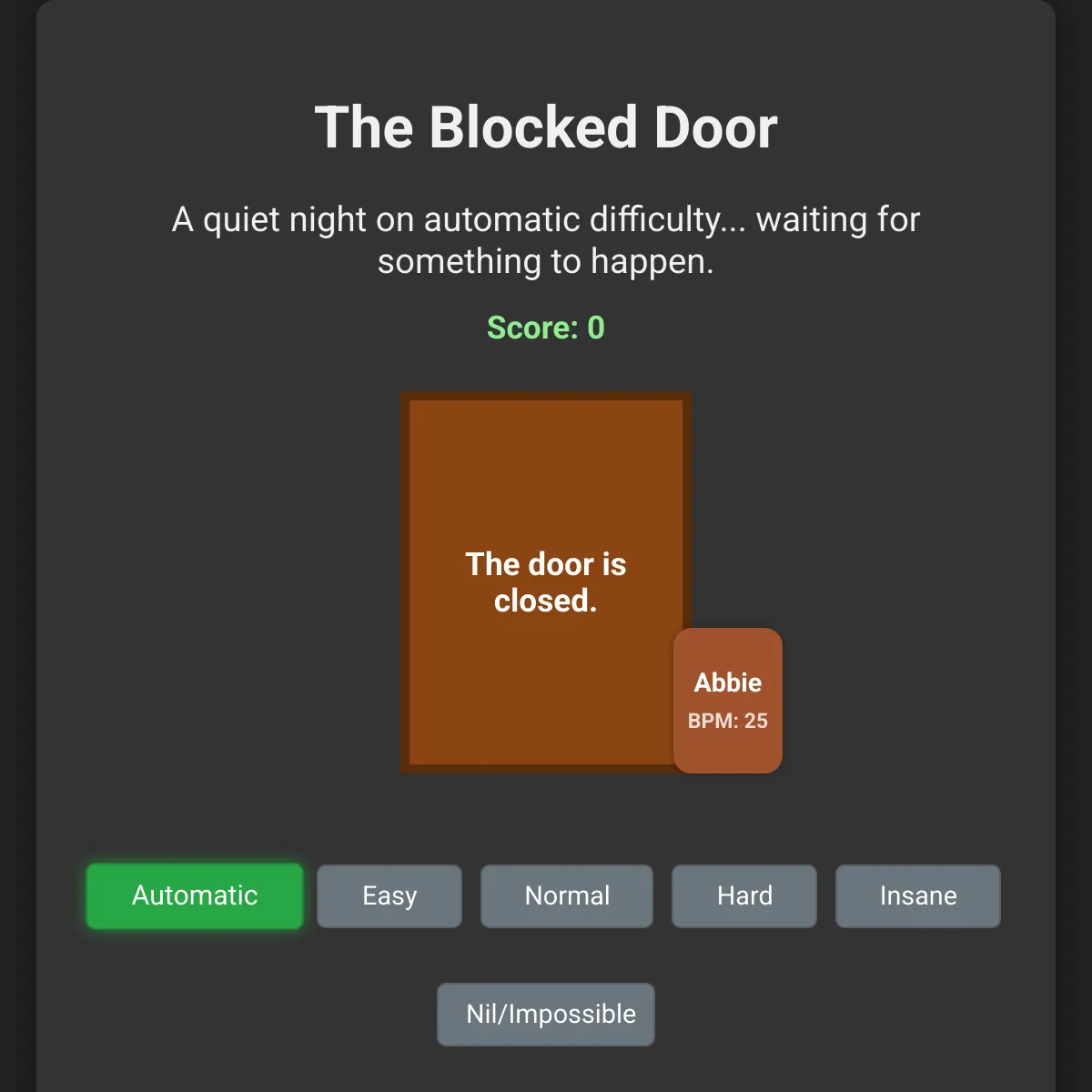 The Blocked Door