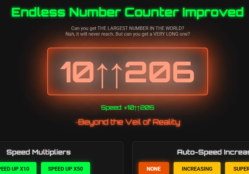 Endless Number Counter Improved