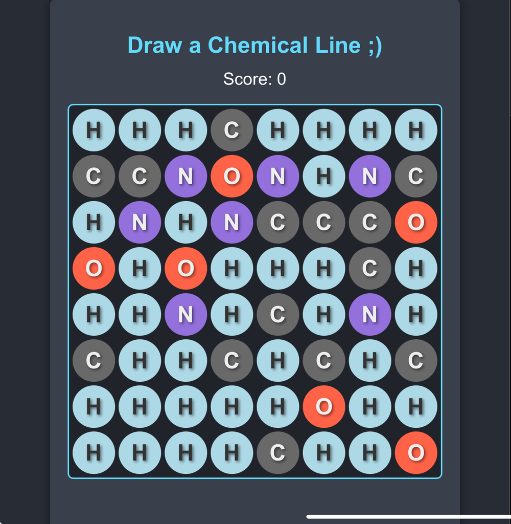 Draw a chemical line