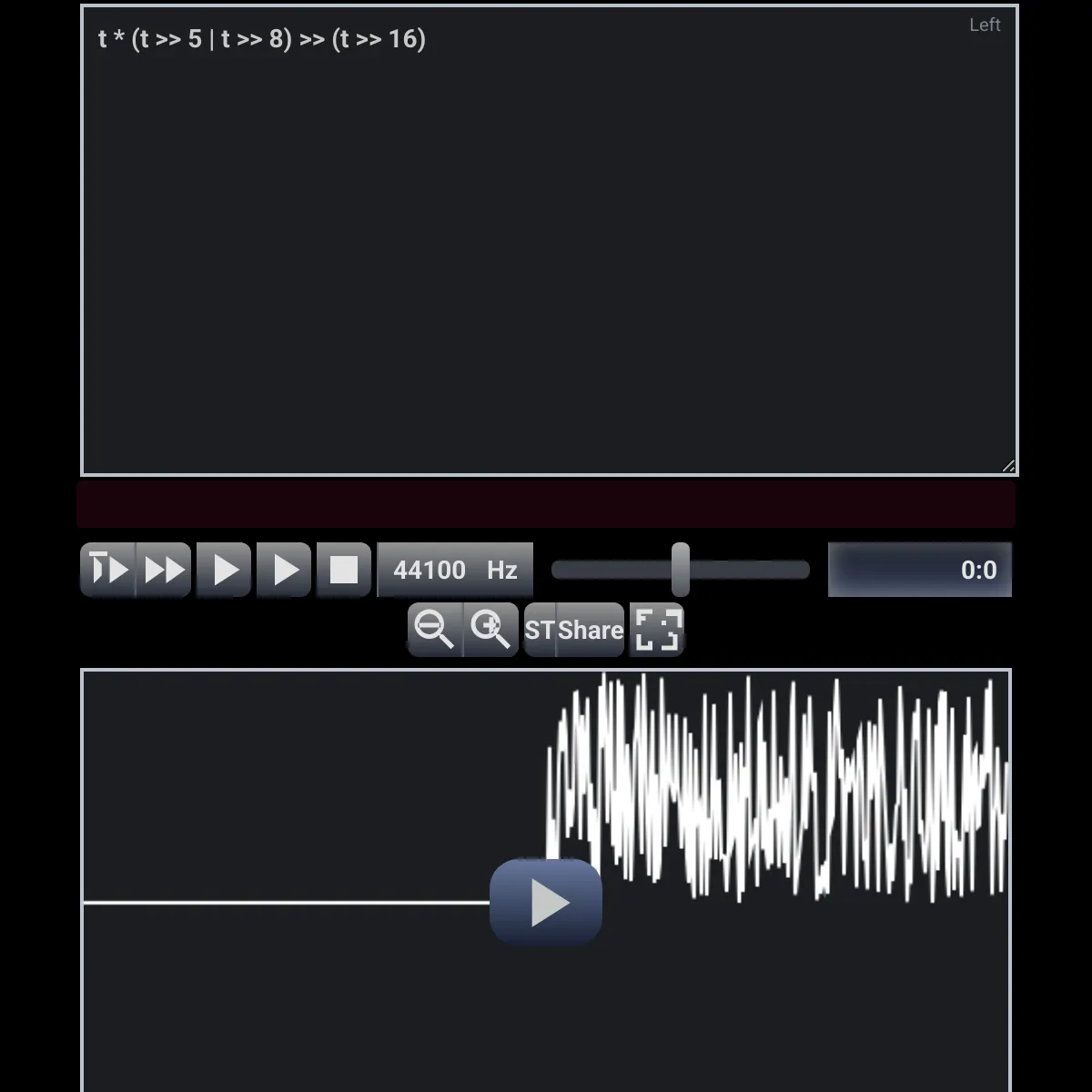 webDollchan Bytebeat Composer