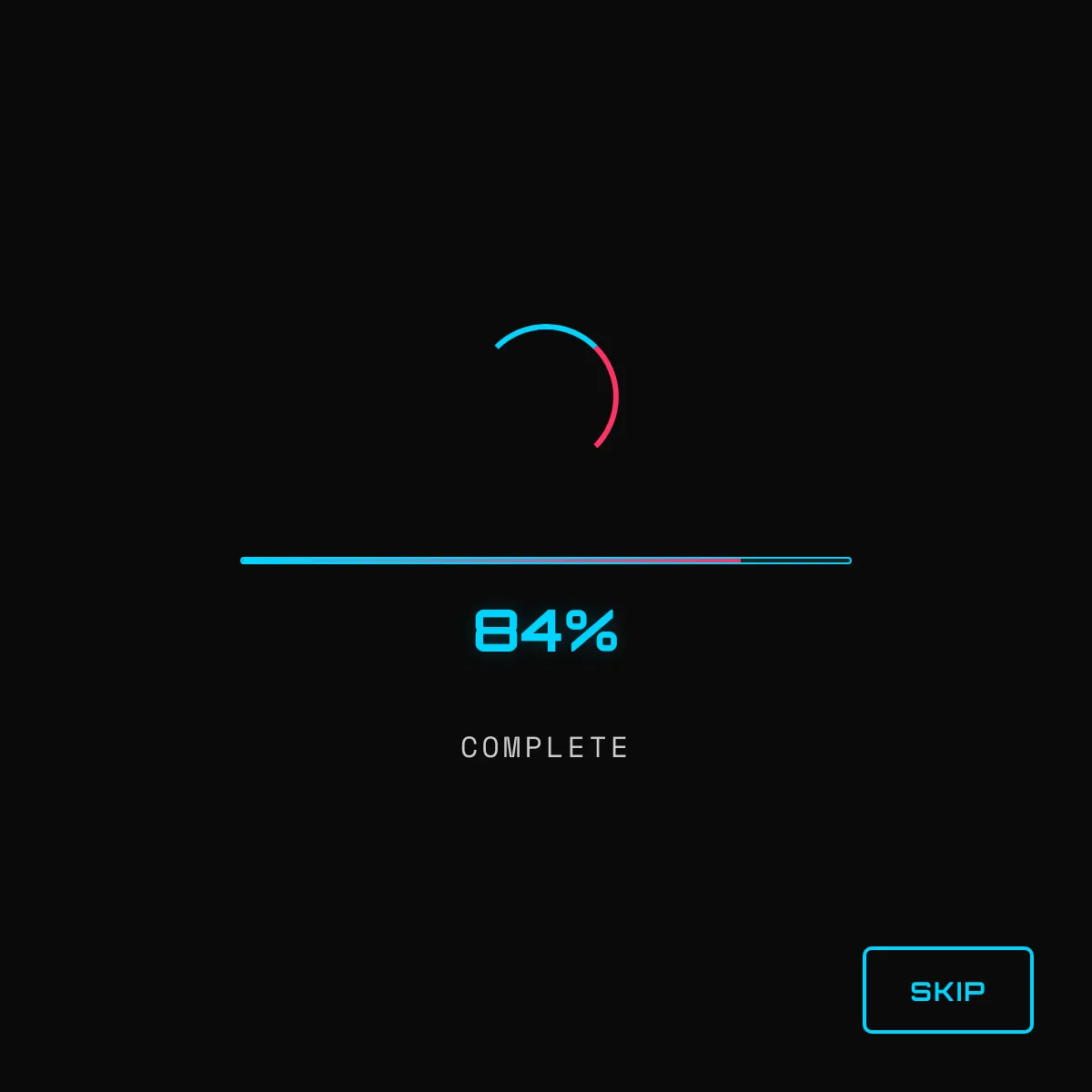 the project is loading