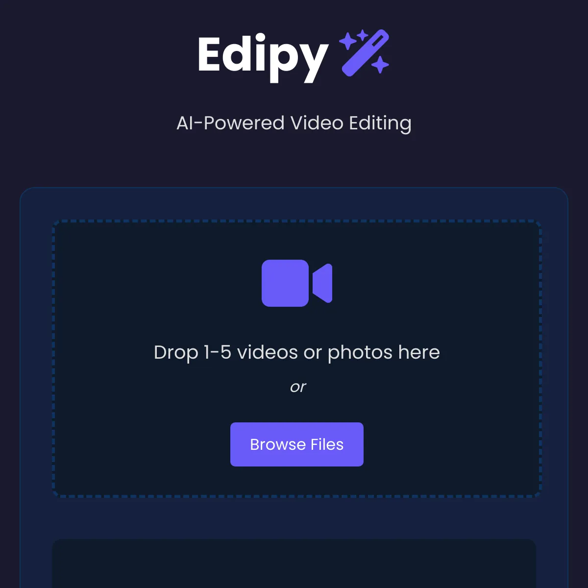 Edipy - AI Video Editor
