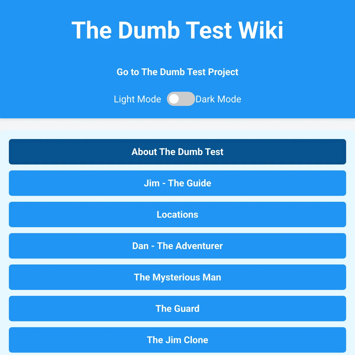 The Dumb Test Wiki