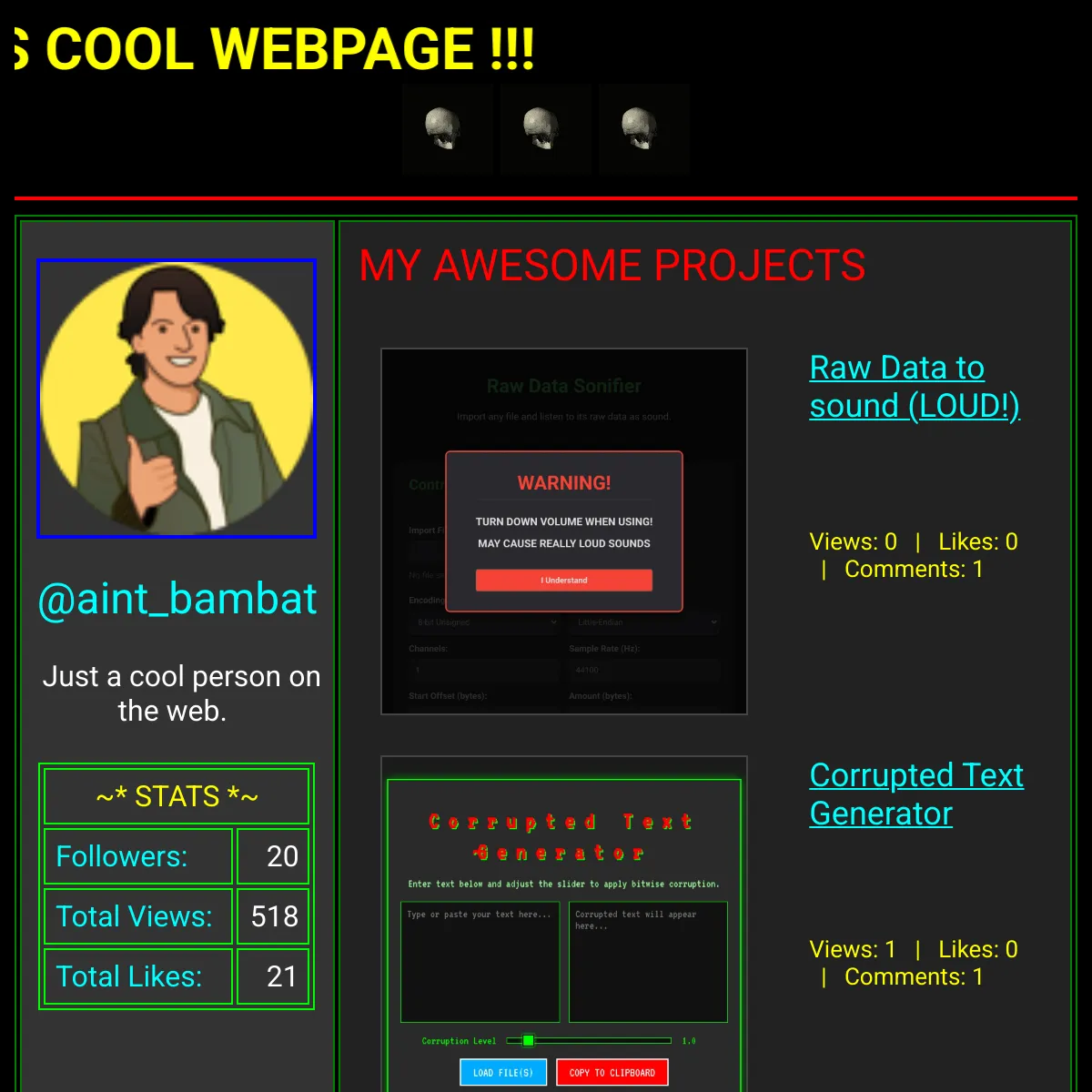 the project is loading