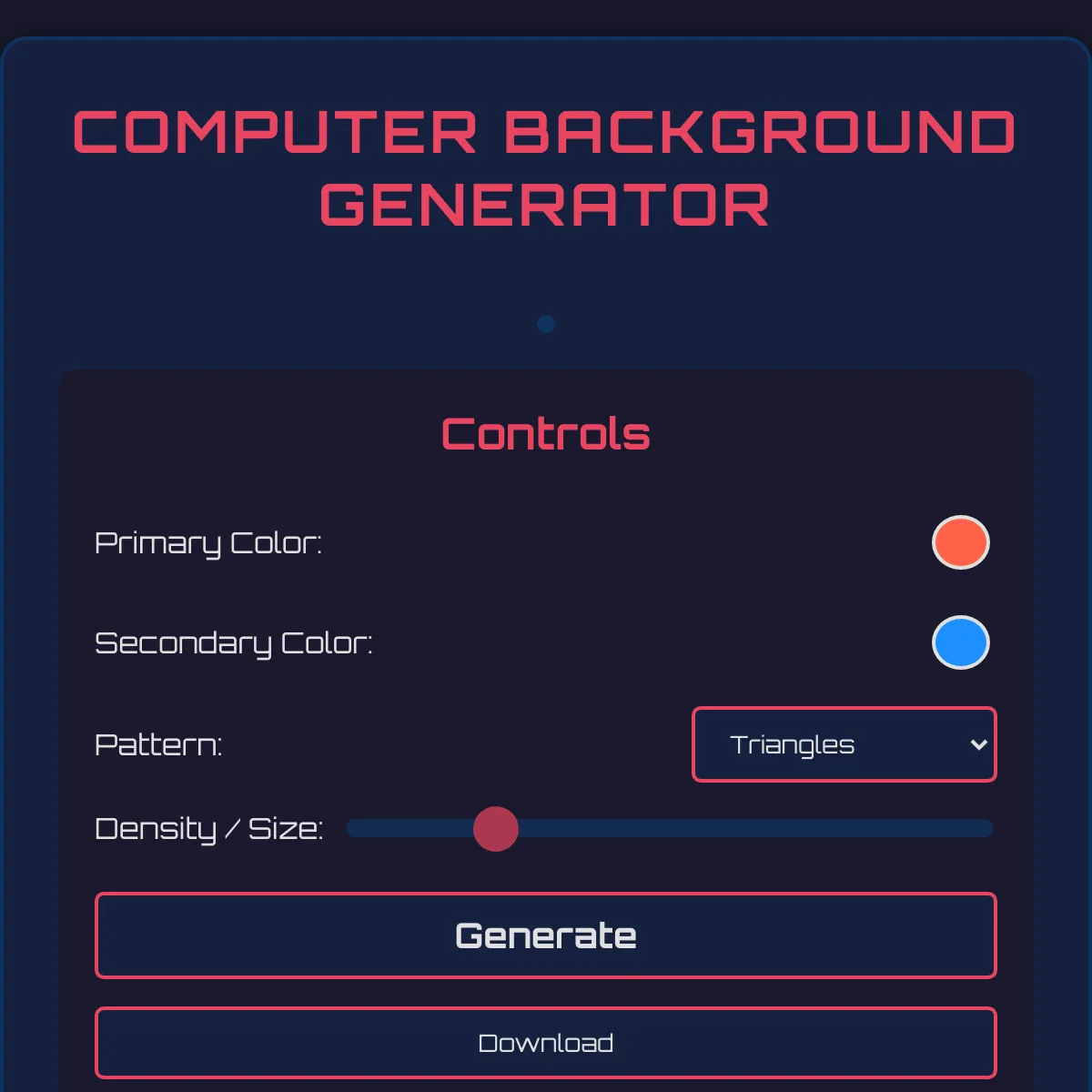 Computer Background Generator