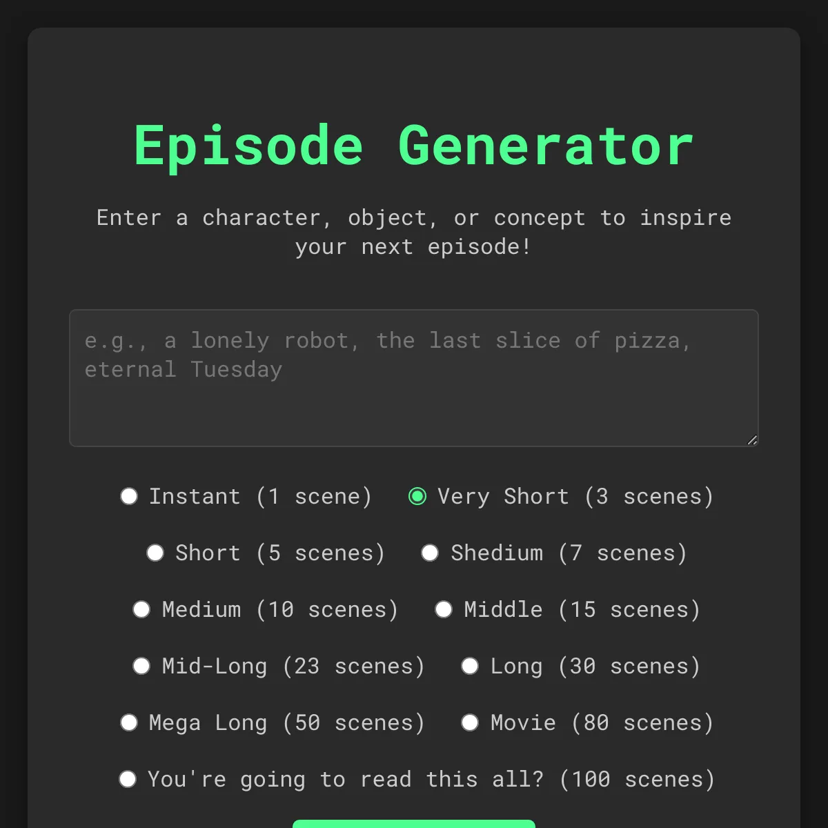 Episode Generator