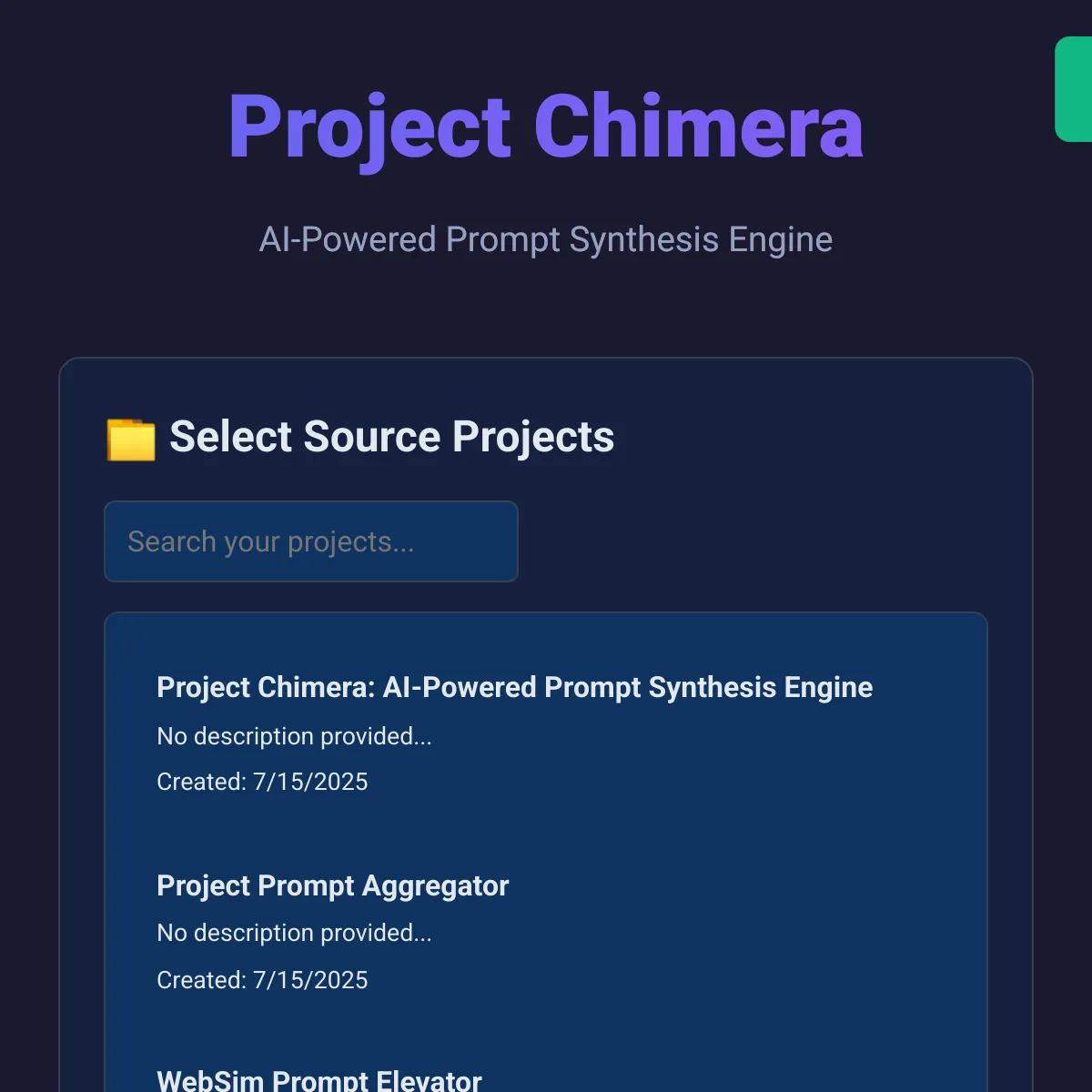 the project is loading