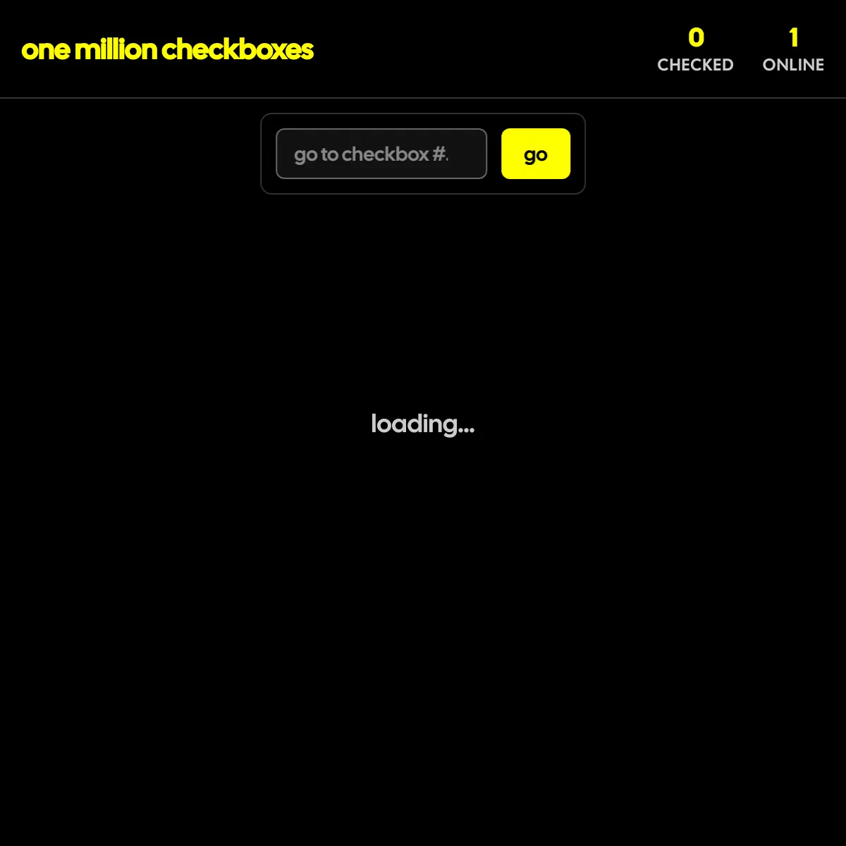 the project is loading
