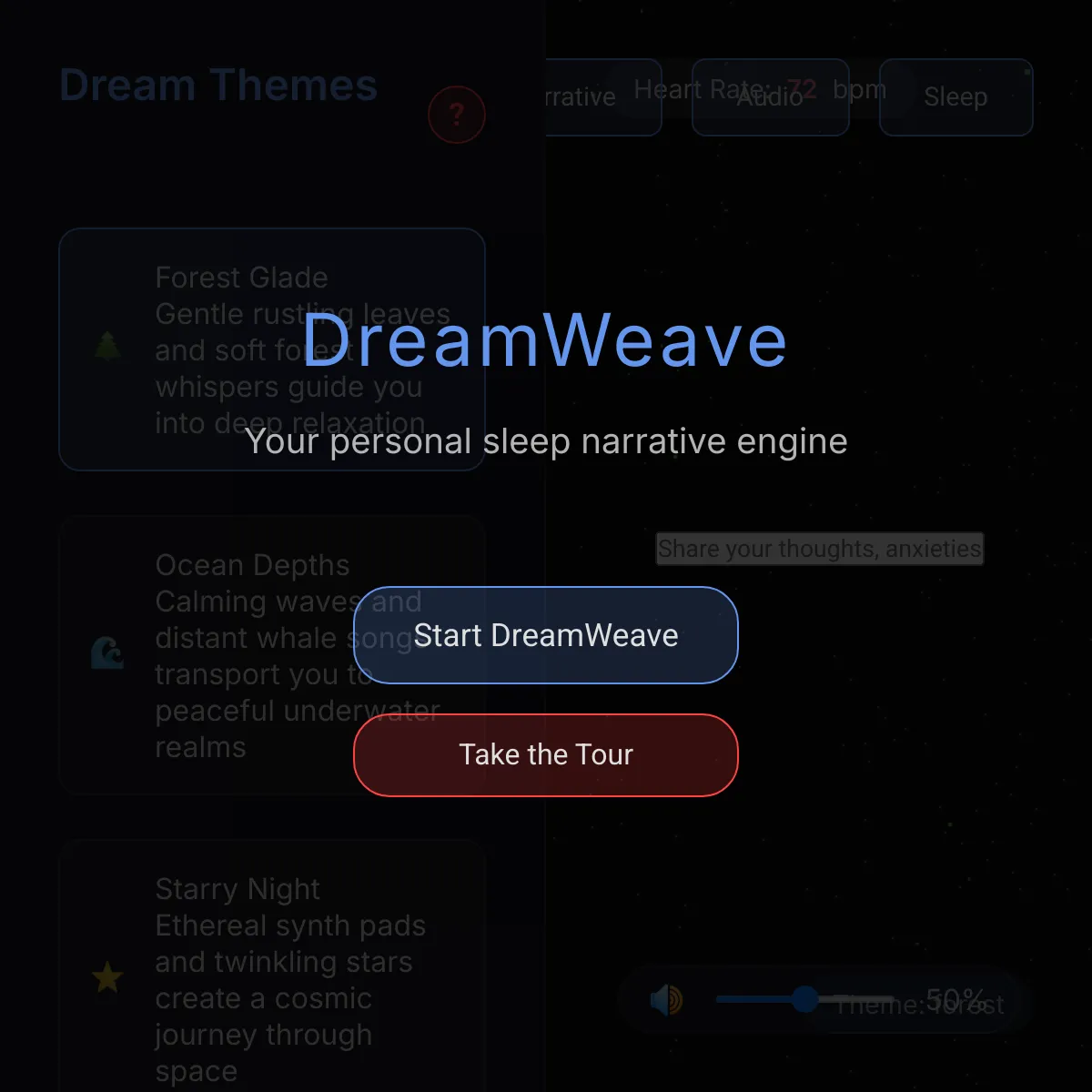DreamWeave - Your Personal Sleep Narrative Engine