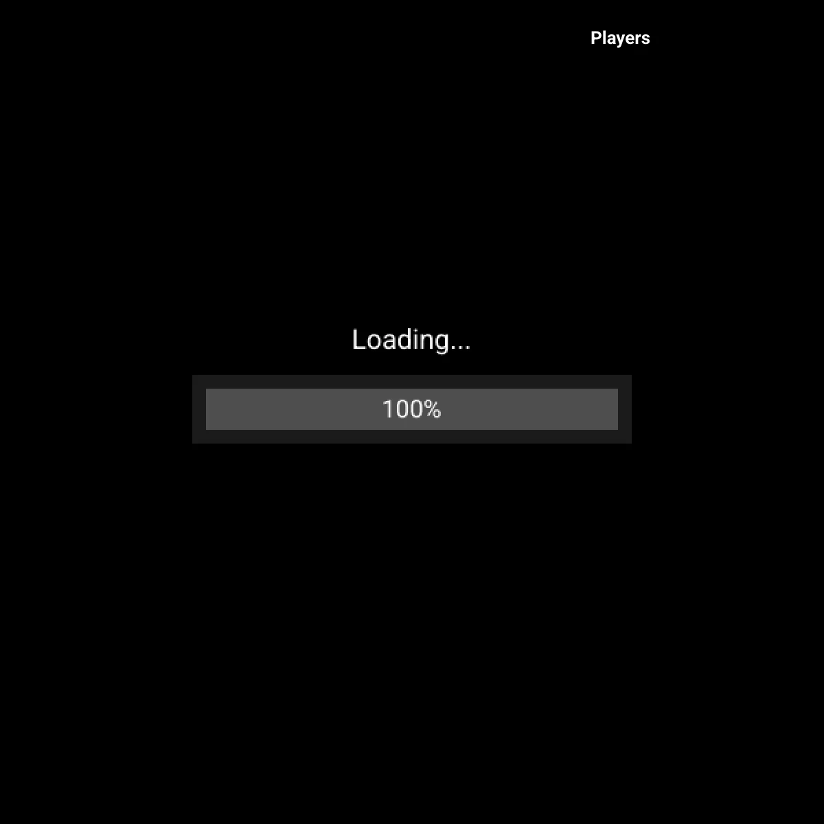 the project is loading